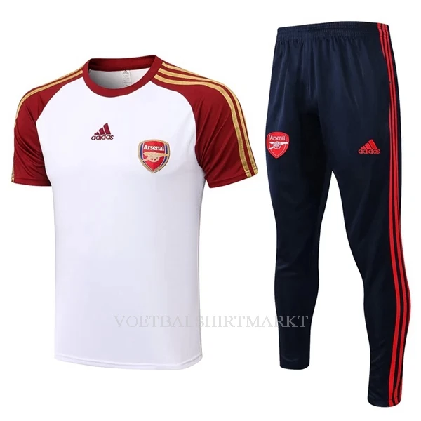 Arsenal Trainingsshirt Pak 2022-23 Wit-Rode