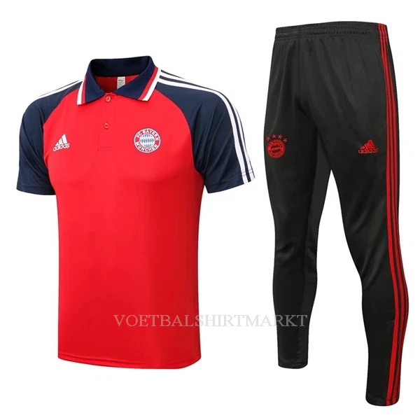 FC Bayern München Trainingpolo 2022-23 Rood-Blauwe