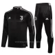 Juventus Trainings Sweatshirt Pak Kind 2022-23 Kwartrits Donkergrijze