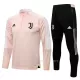 Juventus Trainings Sweatshirt Pak Kind 2022-23 Kwartrits Roze