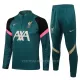 Liverpool Trainings Sweatshirt Pak 2022-23 Kwartrits Groene