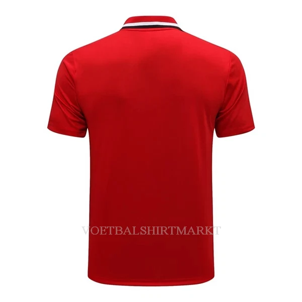 Manchester United Trainingpolo 2022-23 Rood-Zwart-Wit