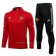 Manchester United Trainings Sweatshirt Pak Kind 2022-23 Kwartrits Rood-Wit