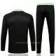 Manchester United Trainings Sweatshirt Pak Kind 2022-23 Kwartrits Zwarte