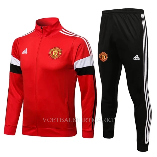 Manchester United Trainingsjack Pak 2022-23 Rood-Wit