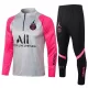 Paris Saint-Germain Trainings Sweatshirt Pak Kind 2022-23 Kwartrits Lichtgrijs-Roze