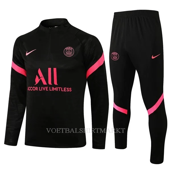 Paris Saint-Germain Trainings Sweatshirt Pak Kind 2022-23 Kwartrits Zwarte