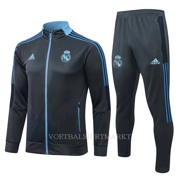 Real Madrid Trainingsjack Pak 2022-23 Donkergrijsblauwe