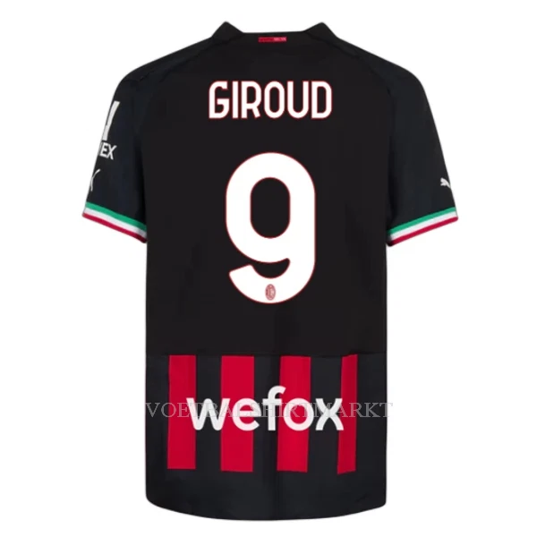 AC Milan Giroud 9 Shirt Heren Thuis 2022-23