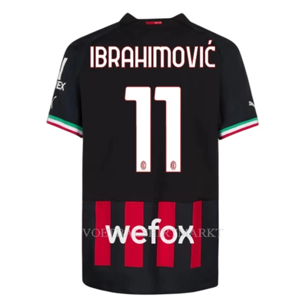 AC Milan Ibrahimovic 11 Shirt Heren Thuis 2022-23