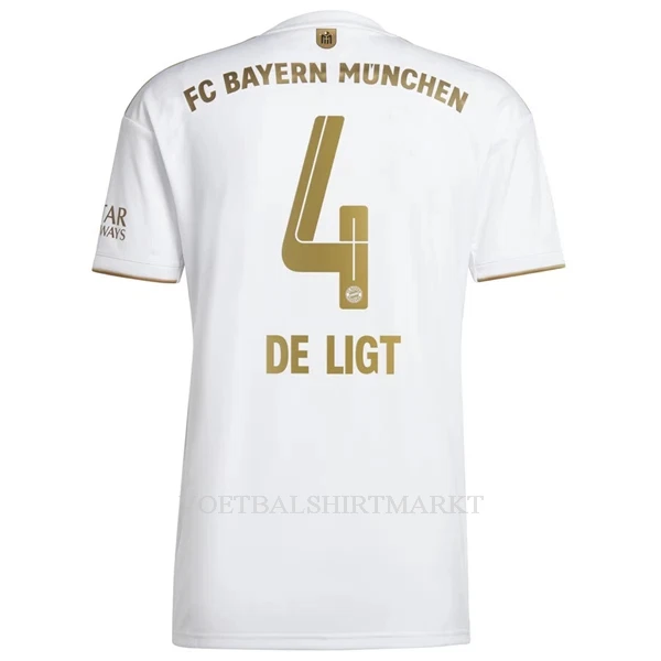 FC Bayern München De Ligt 4 Shirt Heren Uit 2022-23