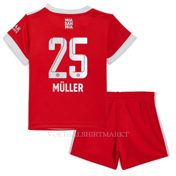 FC Bayern München Müller 25 Tenue Kind Thuis 2022-23