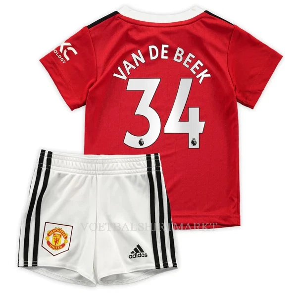 Manchester United Van De Beek 34 Tenue Kind Thuis 2022-23