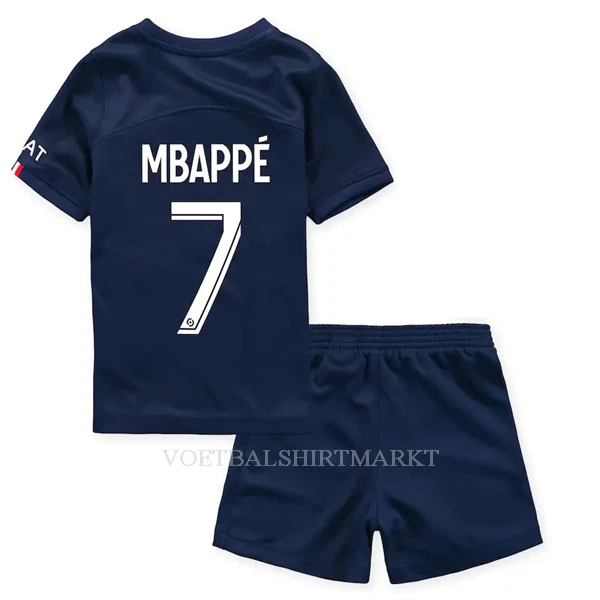 Paris Saint-Germain Mbappé 7 Tenue Kind Thuis 2022-23