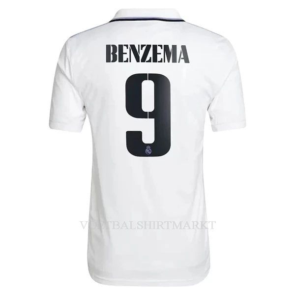 Real Madrid Benzema 9 Shirt Heren Thuis 2022-23