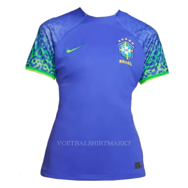 Brazilië Shirt Dames Uit WK 2022