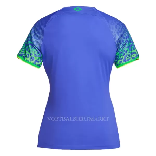 Brazilië Shirt Dames Uit WK 2022