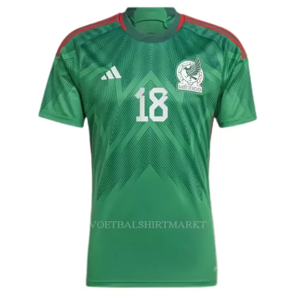 Mexico A.GUARDADO 18 Shirt Heren Thuis WK 2022