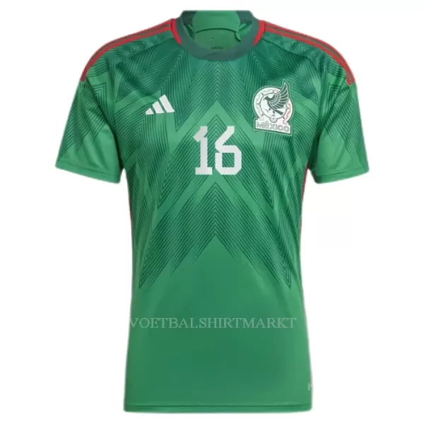 Mexico H.HERRERA 16 Shirt Heren Thuis WK 2022