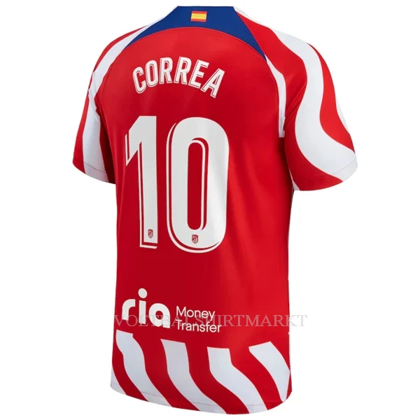 Atlético Madrid Correa 10 Shirt Heren Thuis 2022-23