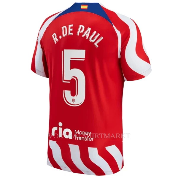 Atlético Madrid R. De Paul 5 Shirt Heren Thuis 2022-23