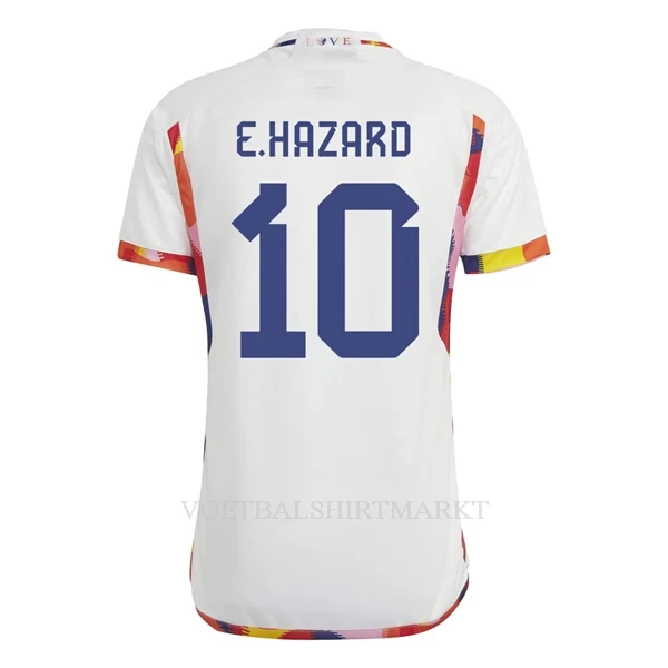 België Hazard 10 Shirt Heren Uit WK 2022