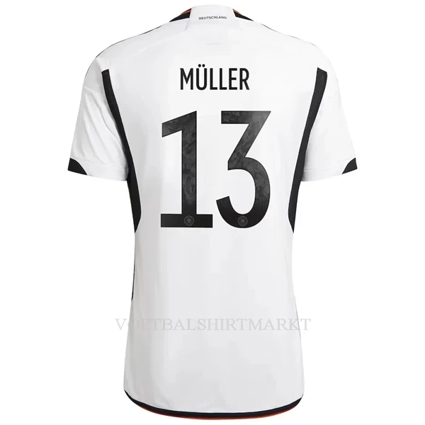 Duitsland Müller 13 Shirt Heren Thuis WK 2022