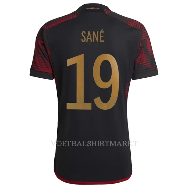 Duitsland Sané 19 Shirt Heren Uit WK 2022