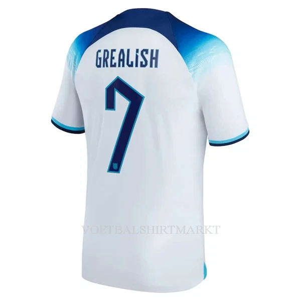 Engeland Grealish 7 Shirt Heren Thuis WK 2022