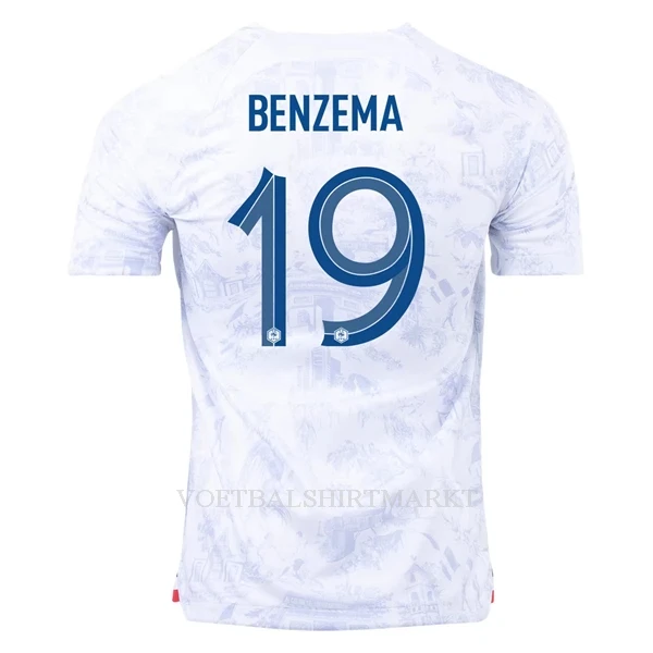 Frankrijk Benzema 19 Shirt Heren Uit WK 2022