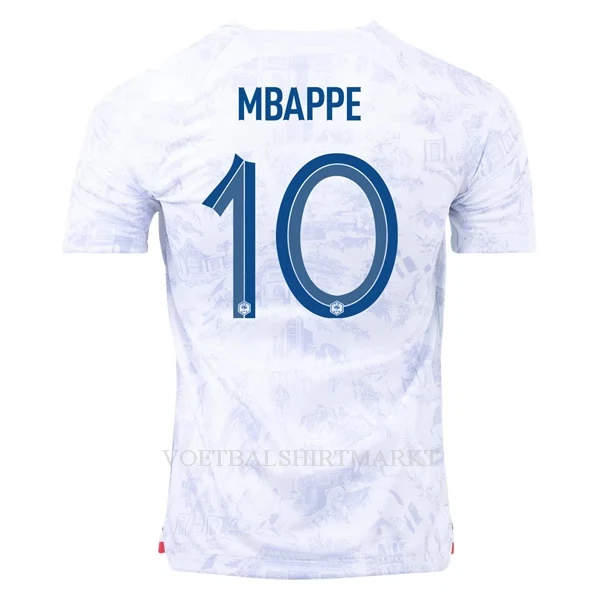 Frankrijk Mbappé 10 Shirt Heren Uit WK 2022