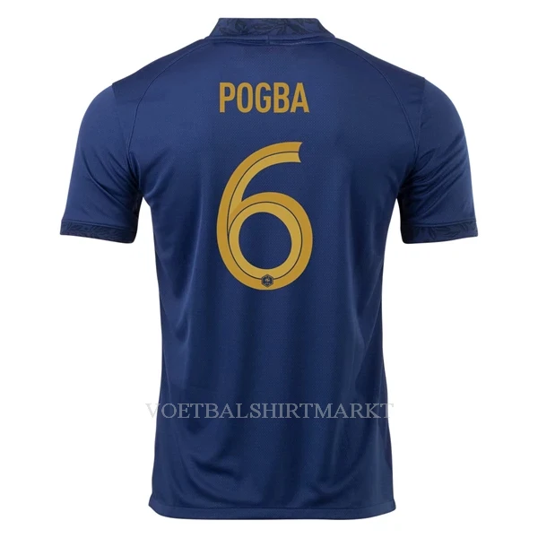 Frankrijk Pogba 6 Shirt Heren Thuis WK 2022