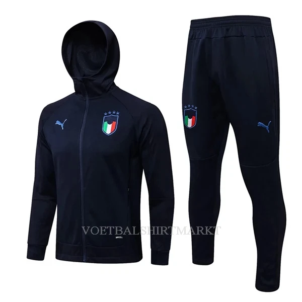 Italië - Hoodie Trainingsjack Pak 2022-23 Blauwe