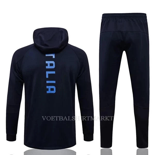 Italië - Hoodie Trainingsjack Pak 2022-23 Blauwe