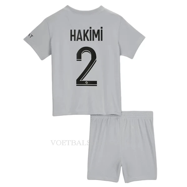 Paris Saint-Germain Hakimi 2 Tenue Kind Uit 2022-23