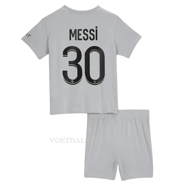 Paris Saint-Germain Messi 30 Tenue Kind Uit 2022-23