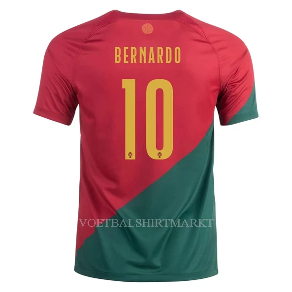 Portugal Bernardo 10 Shirt Heren Thuis WK 2022