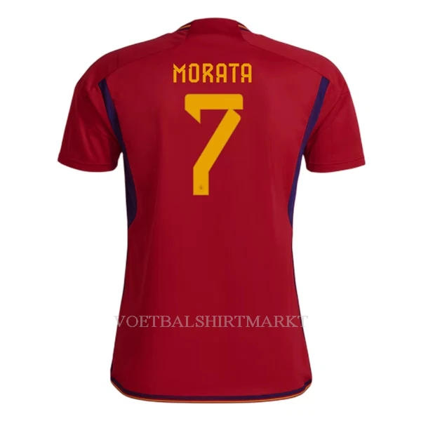 Spanje Morata 7 Shirt Heren Thuis WK 2022