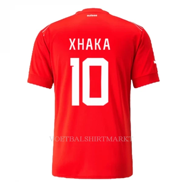 Zwitserland Xhaka 10 Shirt Heren Thuis WK 2022