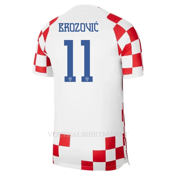 Kroatië Brozovic 11 Shirt Heren Thuis WK 2022