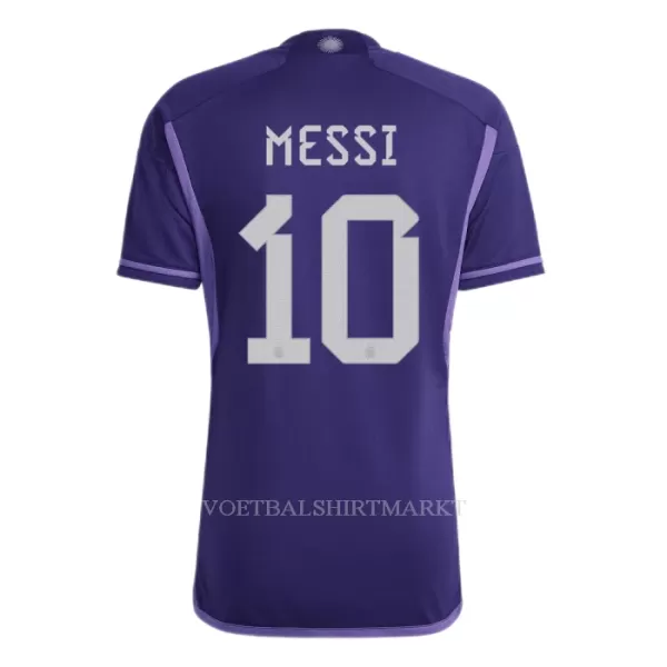 Messi 10 Argentinië Shirt Heren Uit WK 2022