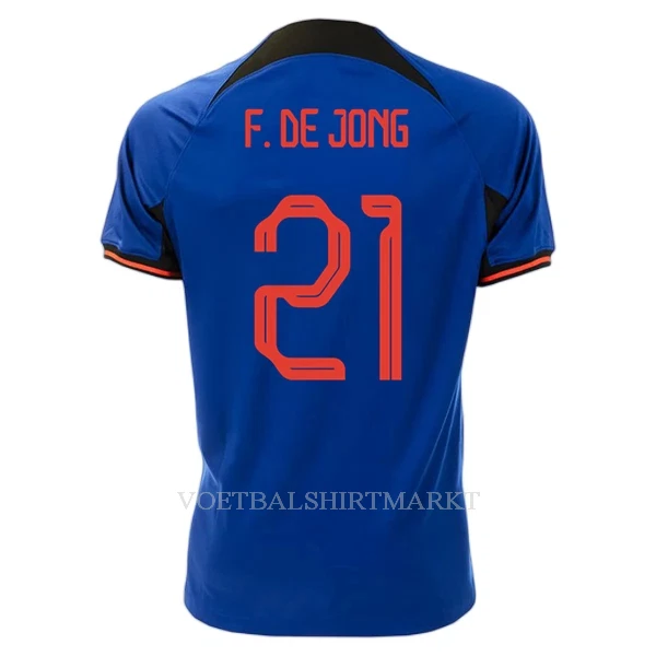 Nederland Frenkie de Jong 21 Shirt Heren Uit WK 2022