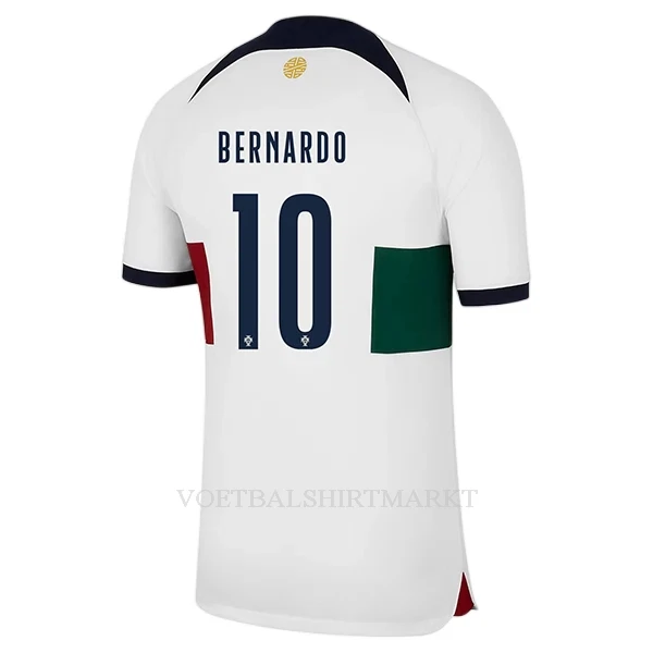 Portugal Bernardo 10 Shirt Heren Uit WK 2022