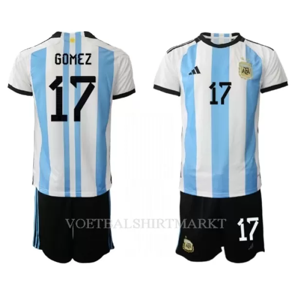 Argentinië Alejandro Gomez 17 Tenue Kind Thuis WK 2022