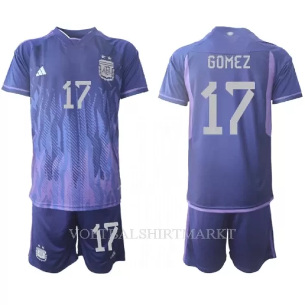 Argentinië Alejandro Gomez 17 Tenue Kind Uit WK 2022