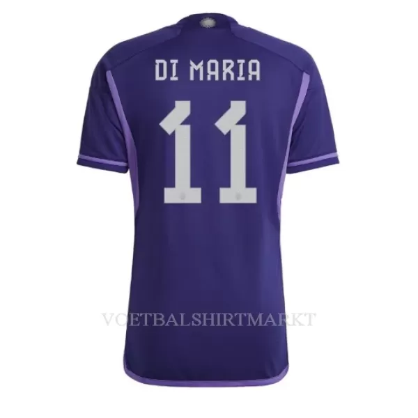 Argentinië Angel Di Maria 11 Shirt Heren Uit WK 2022