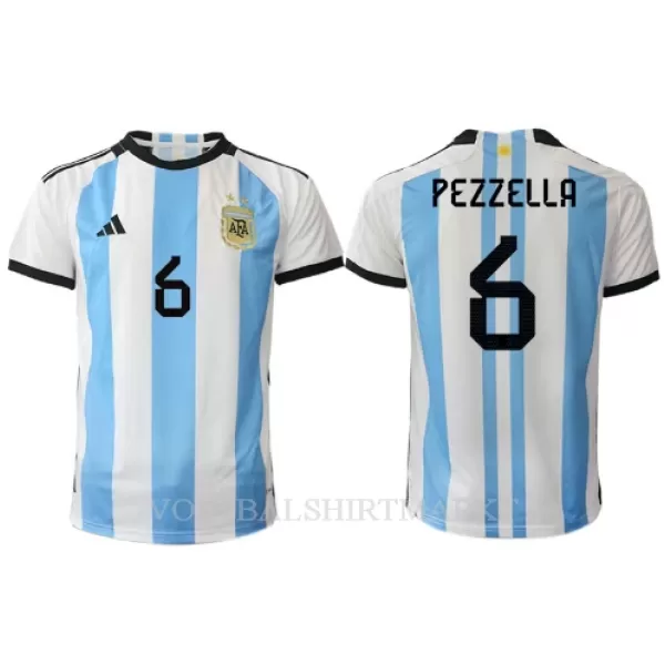 Argentinië German Pezzella 6 Shirt Heren Thuis WK 2022