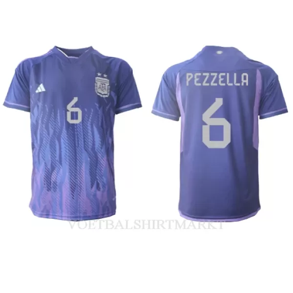 Argentinië German Pezzella 6 Shirt Heren Uit WK 2022