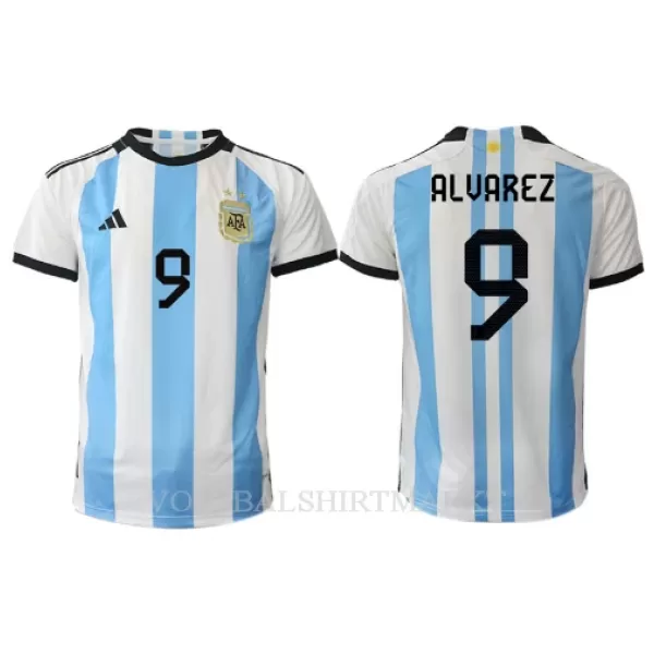 Argentinië Julian Alvarez 9 Shirt Heren Thuis WK 2022