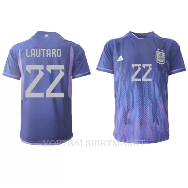 Argentinië Lautaro Martinez 22 Shirt Heren Uit WK 2022